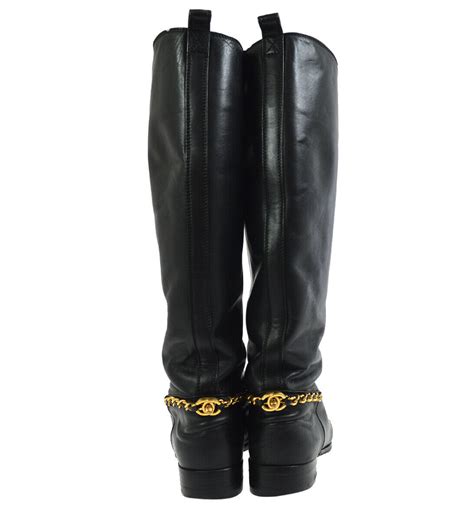 chanel turnlock thigh boots replica|Chanel style shoes dupe.